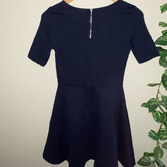 Black/ navy blue formal skater dress - Picture 2 of 4